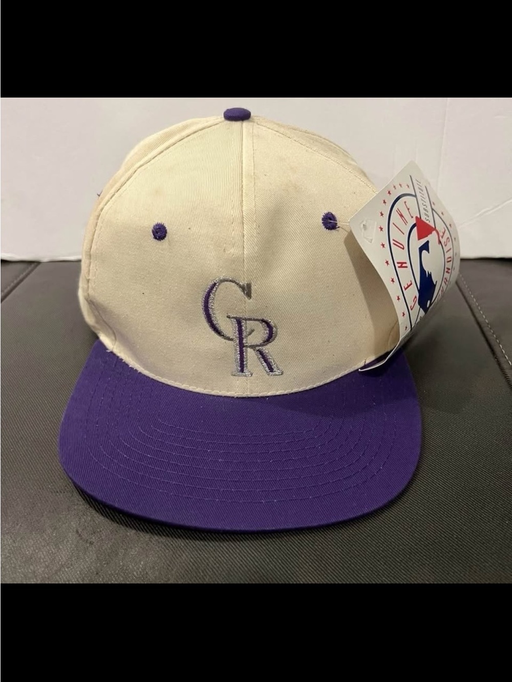 Vintage Colorado Rockies Promo Snapback Hat Baseball Cap 98.1 KKFM Rock & Roll
